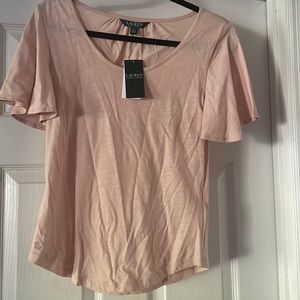 Lauren short sleeve pink shirt